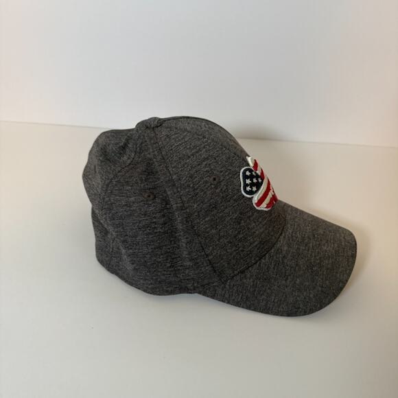 Black Clover Hat Cap Gray L/XL Baseball Hat Golf Cap USA Flag Clover America - Picture 6 of 8